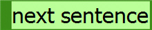 next sentence